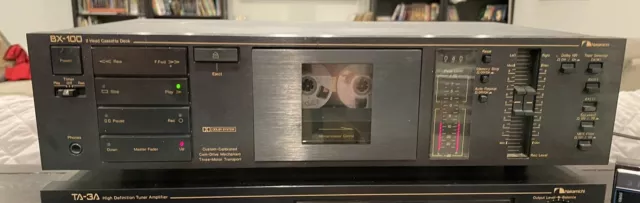 VINTAGE NAKAMICHI BX-100 2- Head CASSETTE DECK Tested - Works.