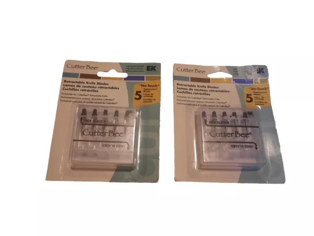 10x Nuevas Hojas Cutterbee Nuevas en Caja (2 Paquetes de 5 Piezas) Para Cuchillo Cortador Abeja