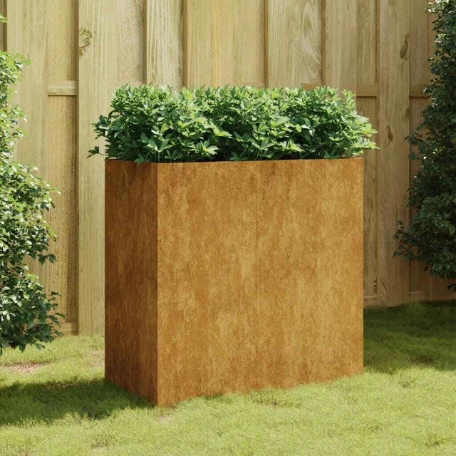 Hochbeet Mit Gewächshausaufsatz Aus Cortenstahl – 100x100cm Pflanzbeet Für Gemüse Und Kräuter