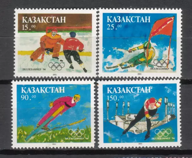 Kazakhstan / Kasachstan, 1994, MiNr. 37 / 40, Postfr.** Lillehammer