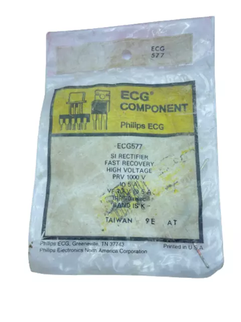 Phillips ECG Component ECG377 Si Raddrizzatore Veloce Recupero Prv 1000V