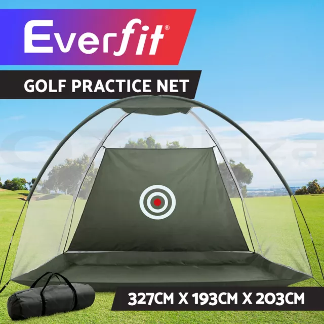 Everfit 3M Golf Practice Net Portable Driving Training Aid Indoor Outdoor