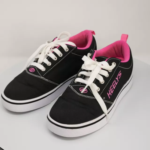 HEELYS Unisex Kids' Pro 20 Wheeled Shoe Black/White/Pink SIZE Y5/W6