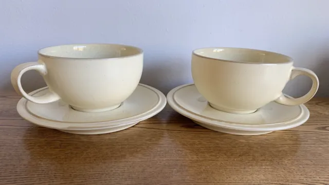denby energy tea cups and saucers x2 3