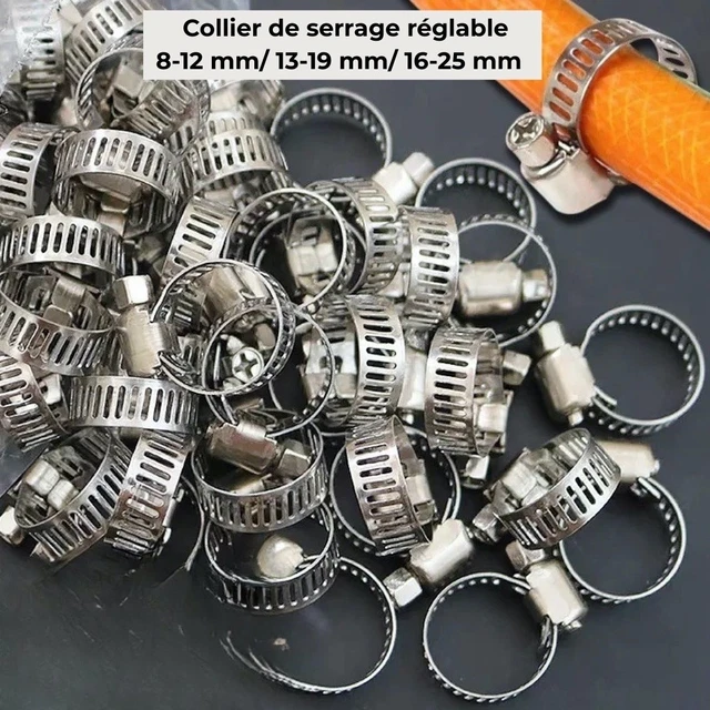 Colliers De Serrage Autobloquants Plastique (type Serflex/Rislan) - Lot De 100 Pièces