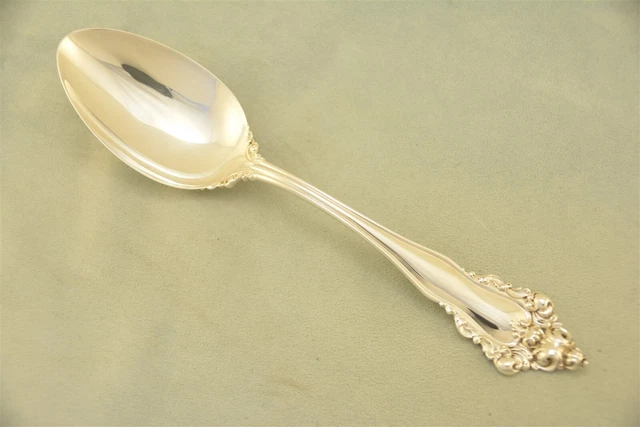 Cuchara para servir Reed & Barton La Splendide esterlina 8-1/4" Pat DateNo monograma