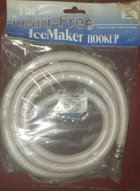 ICEMAKER  HOOKUP 5' Lead Free NEW IN PACKAGE