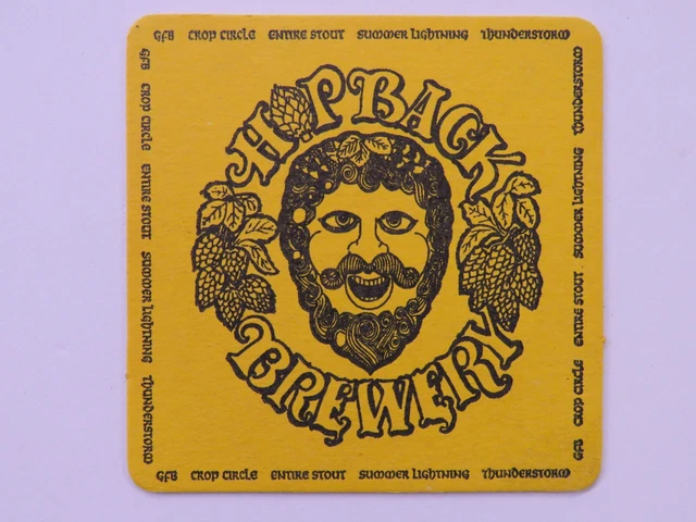 Beer Coaster: HOGS BACK Brewery ~ Salisbury, Southampton, Weybridge, London ~ UK