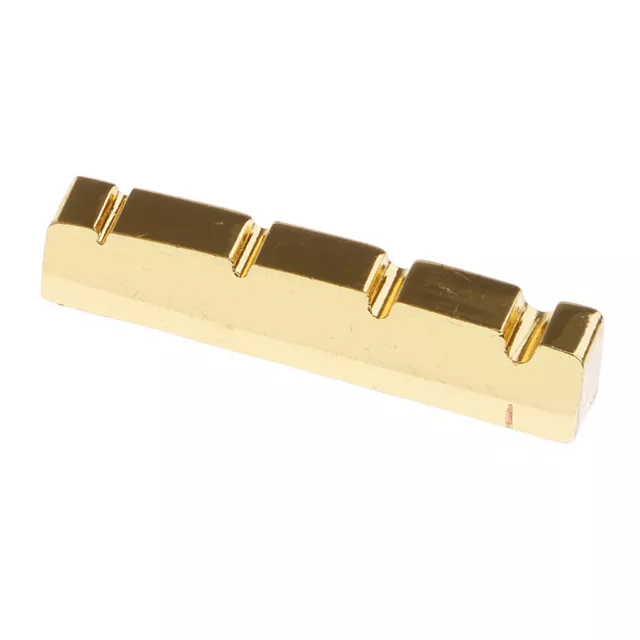 Guitar Bridge Nut Slotted Brass 42x6mm for 4-String Electric Bass Accessory 3