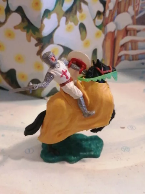 Jouet FIGURINE TIMPO MOYEN AGE CAVALIER - chevalier anglais TBE piéton -