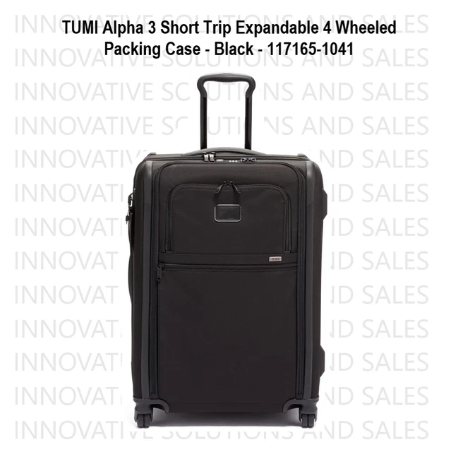 TUMI Alpha 3 Short Trip Expandable 4 Wheeled Packing Case - Black - 117165-1041