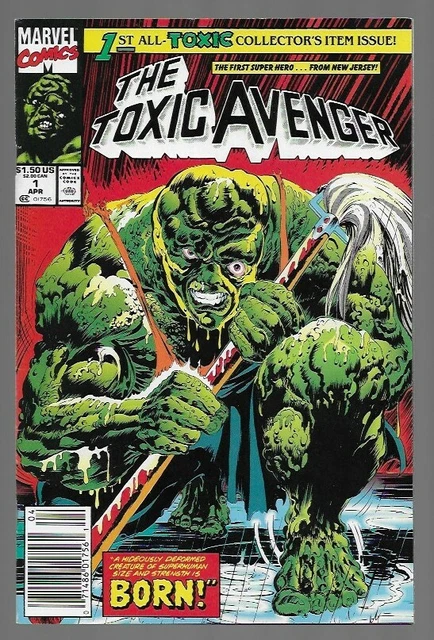 The Toxic Avenger #1 Newsstand, 1St Appearance & Origin Movie Marvel Vf