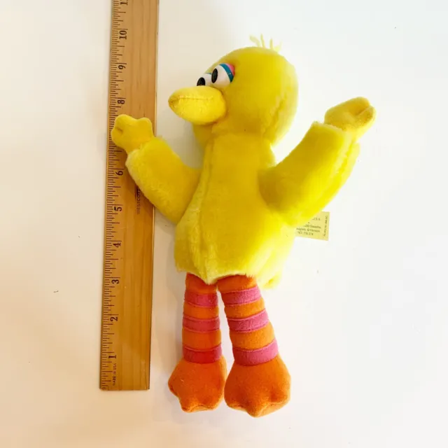 Mattel Fisher-Price Plush Sesame Street Big Bird 9" Muppets Yellow 2000 Vintage 8