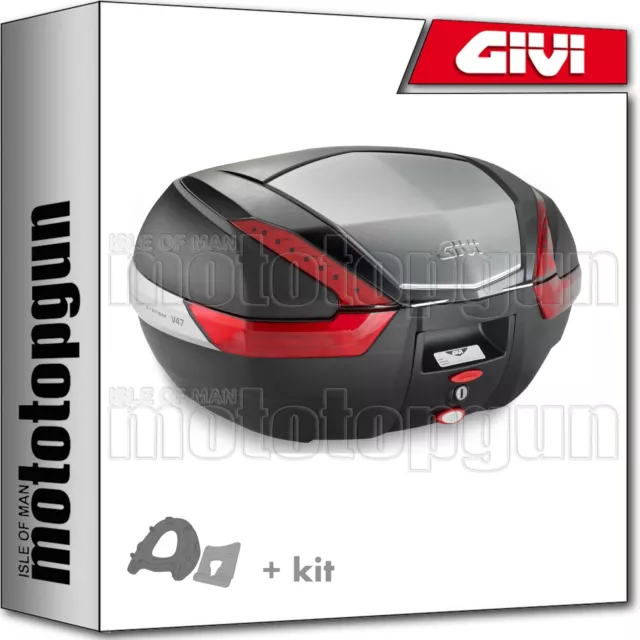 Givi Top Case V47N + Porte-Paquet Triumph Tiger 800 2017 17