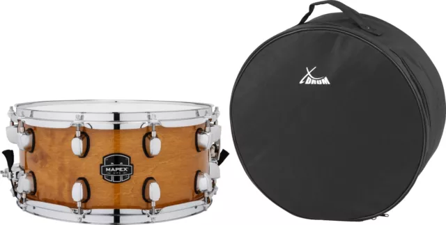 Mapex MPNMP4650CNL MPX Hybrid Snare Drum 14"x6,5" Set Gloss Natural Drum Tasche