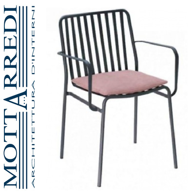 Bontempi SEDIA IMPILABILE CON BRACCIOLI ACCIAIO Bontempi Ingenia STREET Chiama x sconto 