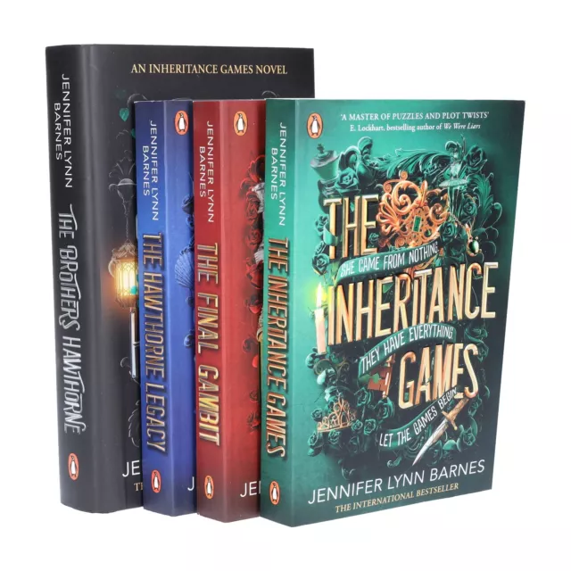 The Inheritance Games Series By Jennifer Lynn Barnes 4 Books -Fiction- Paperback