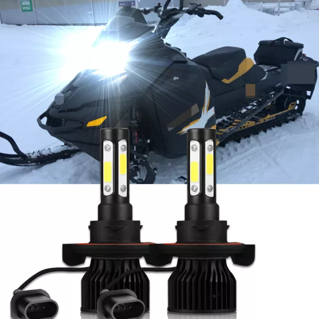 High Power HID LED Headlight H4 Bulbs for Ski-Doo Summit 2010-2015 Head Lights