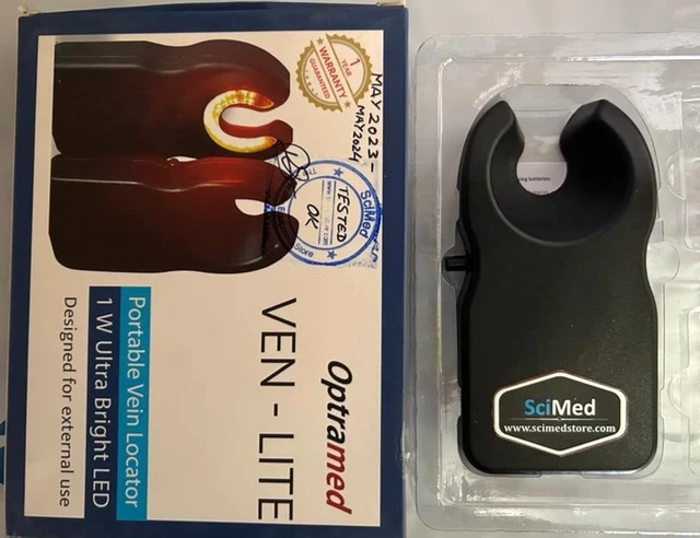 Vein Viewer Vein Finder Portable Handheld 20 Bright LED Battery Operated SciMed