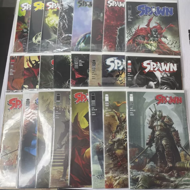 Image Comics Spawn Issues 321-344. Bagged And Boarded.