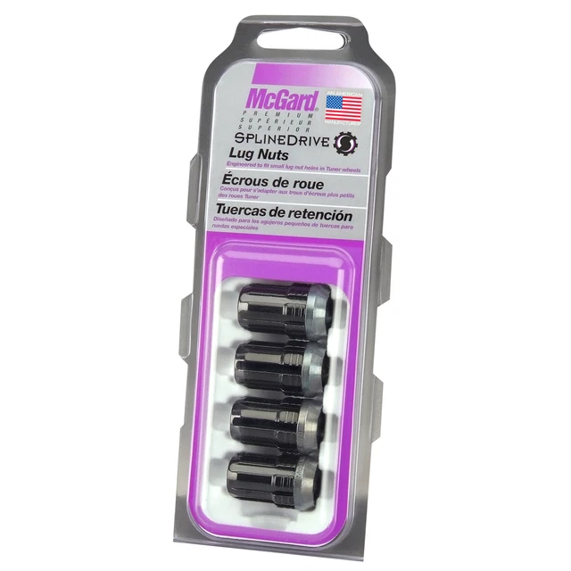 McGard SplineDrive Lug Nut (Cone Seat) M12X1.25 / 1.24in. Length (4-Pack) -