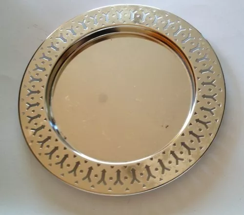 Elements Lovely Silverplate Round Tray