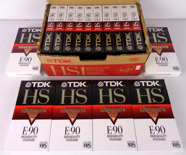 Tdk Hs-E 90 New Factory Saled, 16 Video Cassette New Sealed