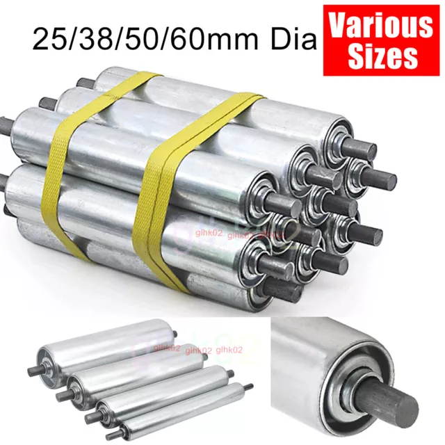 Rullo trasportatore medio/pesante 25 38 50 60 mm diapositiva molla caricata acciaio al carbonio