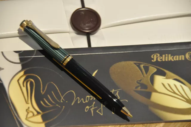 Pelikan Drehbleistift Souverän D 300 Schwarz-Grün 901314 exklusive Geschenkbox