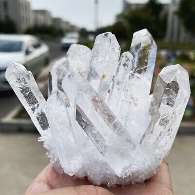 300-400g Natural Crystal Cluster Clear Quartz Mineral Crystal Cluster Healing