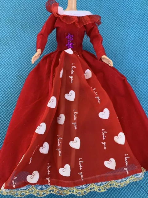 Popular-Barbie Doll sized Cloth/accessory@Any ONE pc Pretty Red Dress@@XMAS Gift