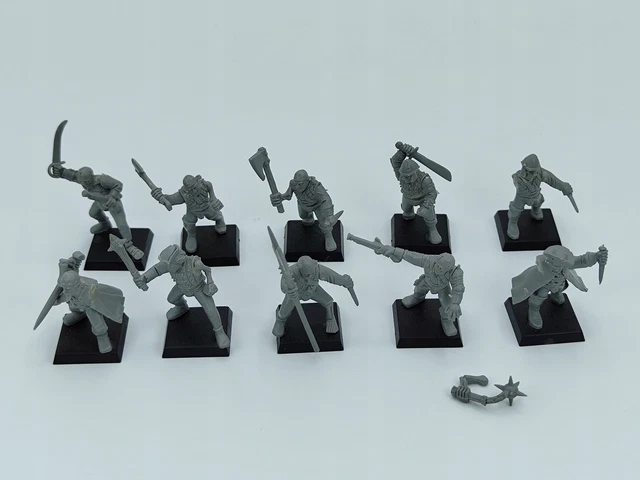 Warhammer Empire Militia Zombie set of 10 vintage plastic miniatures OOP