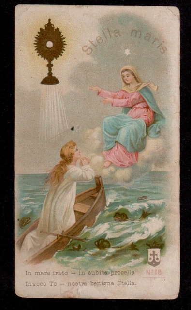 SANTINO HOLY CARD SANTA LEGA EUCARISTICA n°18 STELLA MARIS EUR 5,00