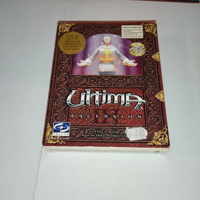 Jeu PC Ultima IX Ascension - Big Box FR Complète + Soluces - Bon état