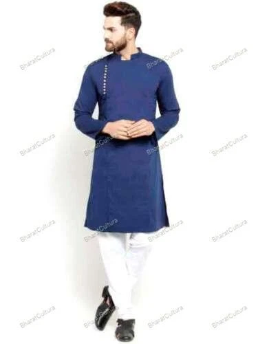 Mens Kurta Ethnic Wear Traditional Mens Designer Casual Cotton Kurta