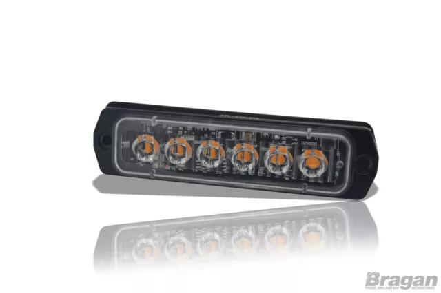 12v 24v Ambra Slim Strobo Lampeggiante Luce LED Recupero Camion Guasto Fari Van