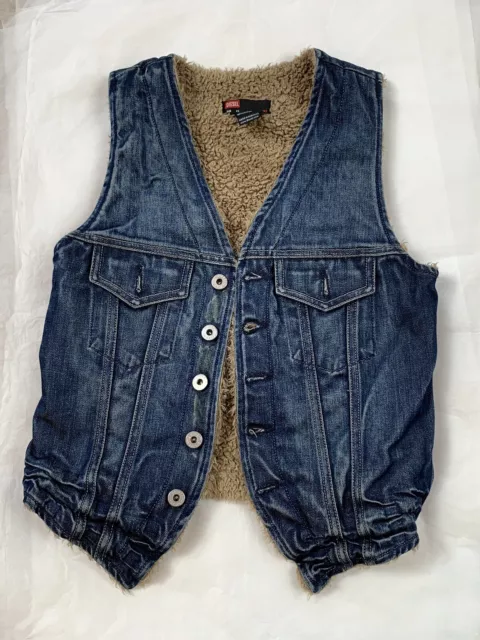 Short vest John Richmond Blue size 8 UK in Denim - Jeans - 40667134