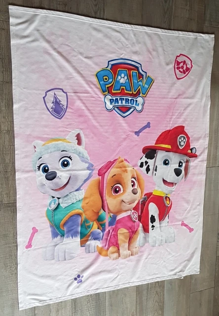 Coussin Doudou Paw Patrol Skye Et Everest - Velours Doux 32x31 Cm - Décoration Chambre Enfant Oeko-TEX - 2