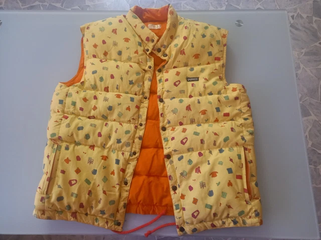 Giubbotto Gigi Rizzi Naj Oleari iconico Paninari  anni 80 tg L senza maniche