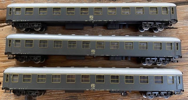 Set 3 Voitures Voyageurs ViTrains VB2N SNCF - Livrée Fuscia Nord Pas-de-Calais - HO - 1/87