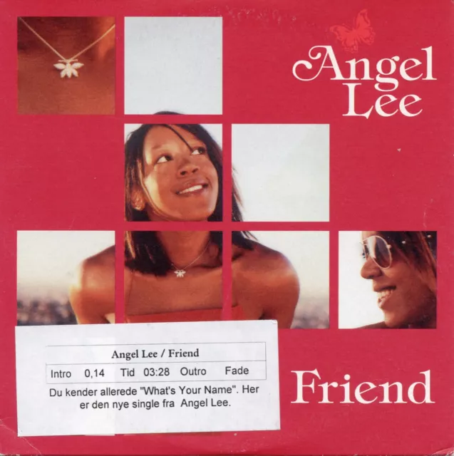 Angel Lee - Friend UK 4 Track Promo CD Single Rare Remixes Full Crew Stonebridge