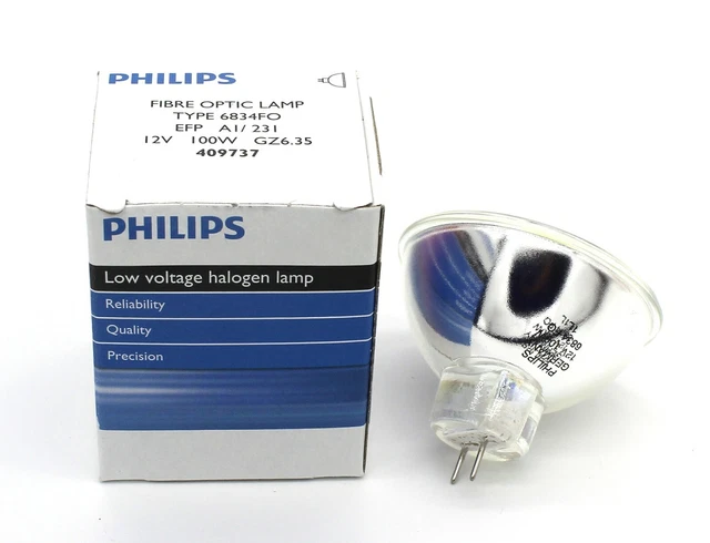 PHILIPS TYPE 6834FO bulb EFP 12V100W GZ6.35 409737 12V 100W lamp