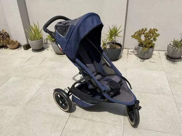 Phil & Teds Sport Buggy / Pram With Double Kit, Rain Cover And Sunshade