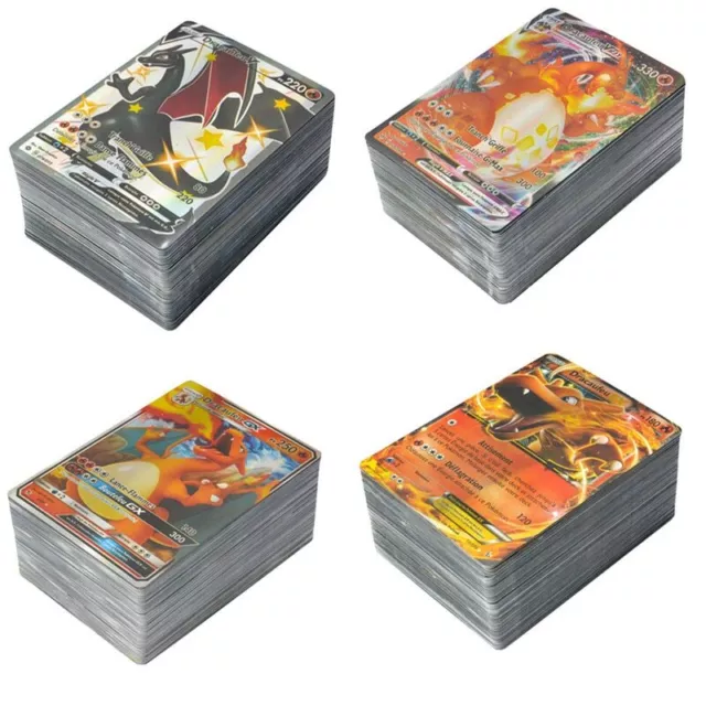 100pcs French Version Pokemon Card Featuring GX EX TAG TEAM VMAX MEGA Game Cards