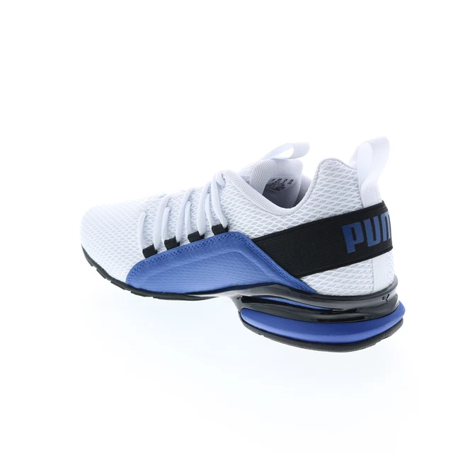 Puma Axelion Interest MG 37790001 Mens White Canvas Athletic Running Shoes 6