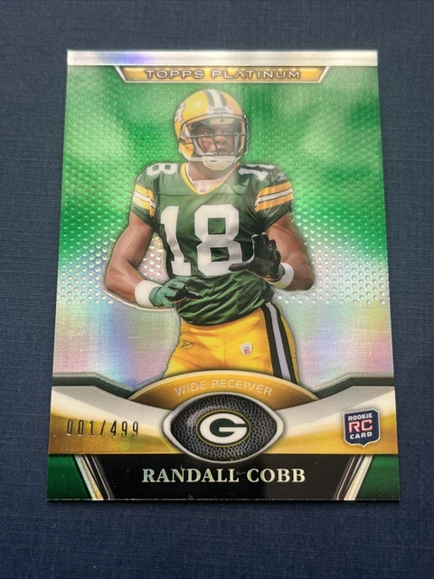 2011 Topps Platinum Green #11 Randall Cobb 1/499 “First One” RC Rookie Packers