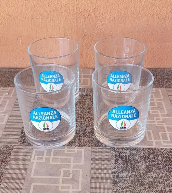 Lotto Bicchieri Alleanza Nazionale Msi