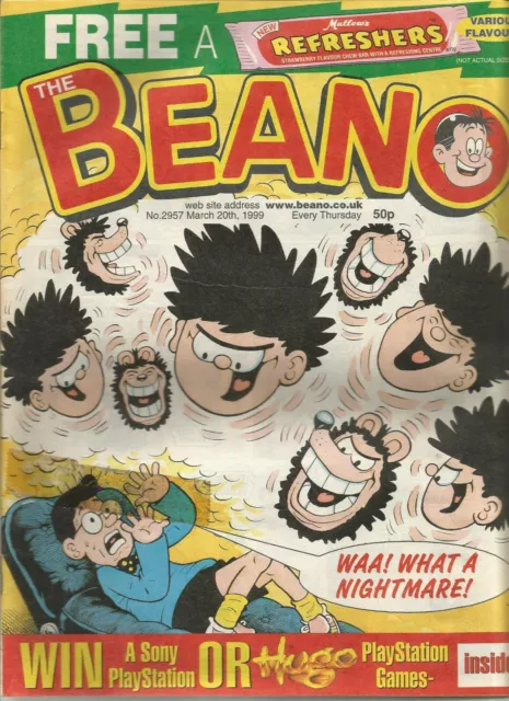 The Beano : March 20th 1999 : Vintage UK Comic Book #2957