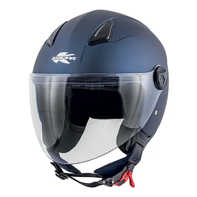 Helm Demi-Jet KAPPA KV28 Evo Join Basic Dunkelblau Matt