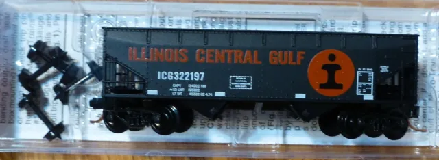 Micro-Trains Line #05500140 Rd #322197 33' 2-Bay Offset-Side Illinois Central Gu